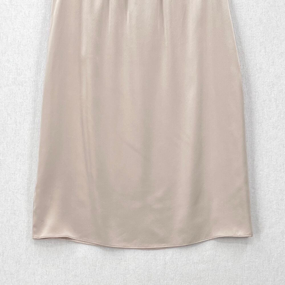 ENZA COSTA Silk Slip Skirt Womens Small 1 Flax Cream Midi Lightweight Luxury NEW - Picture 9 of 16